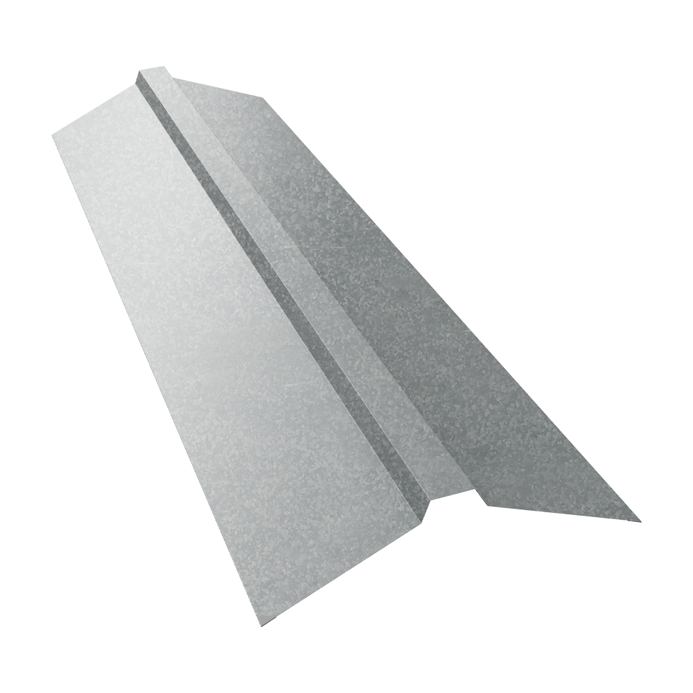 Планка конька прямоугольного 115х30х115 0,55 Zn (3м)