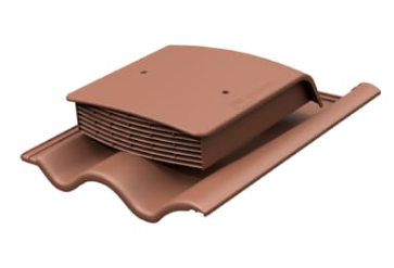 Аэратор ккатный KTV для волновой черепицы (Франкфуртская, Таунус, Янтарь) коричневый