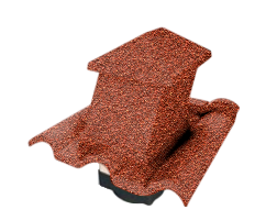 Вентилятор кровельный для композитной черепицы Metrotile HV15-15 Gallo скарлет