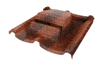 Вентилятор кровельный для композитной черепицы Metrotile RV75 Mistral викториан