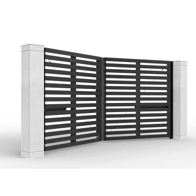 Автоматические распашные ворота Prestige 4 на 2 метра с приводом AM-3000KIT цвета RAL 9005M