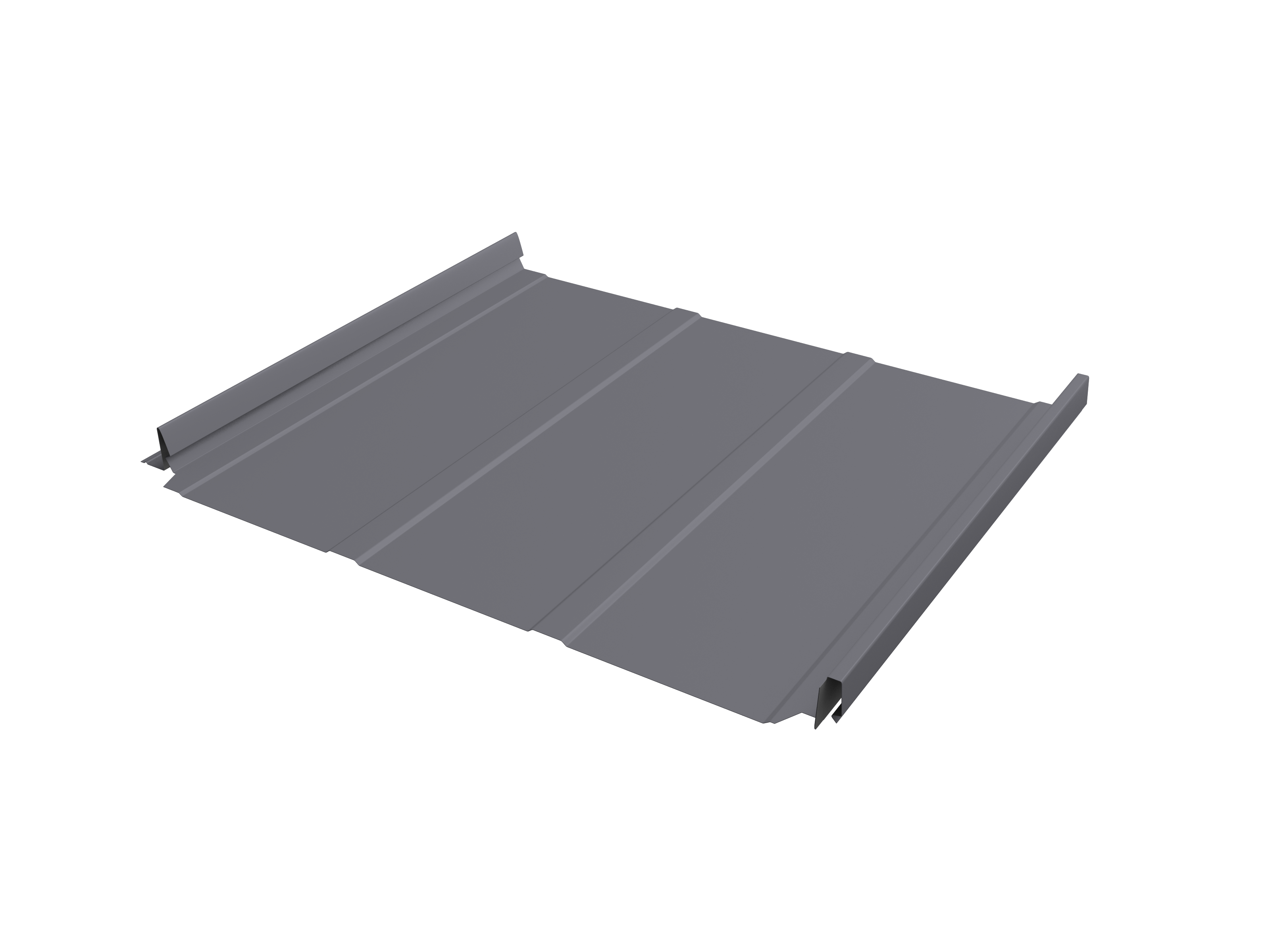 Кликфальц Pro Line Grand Line 0,45 Drap с пленкой на замках RAL 7004 сигнальный серый