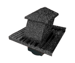 Вентилятор кровельный для композитной черепицы Metrotile HV15-15 WoodShake черный