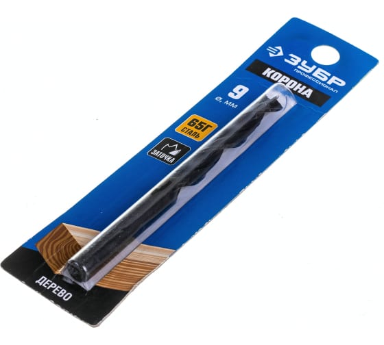 Сверло спиральное Зубр Профессионал (d9x115/70) по дереву М-образная заточка (29421-115-09_z01)