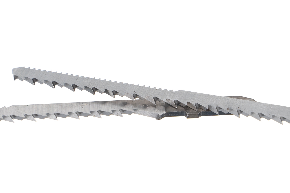 Полотно для электролобзика Kraftool Т101АО 75х2,5мм, по дереву, фанере, ламинату, фигурный рез, Т-хвостовик, Cr-V сталь, 2 шт (159514-2,5)