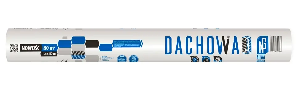 Мембрана гидроизоляционная 3-хслойная (кровельный экран) DACHOWA 3NG 150, 1,6х50 м (Польша)