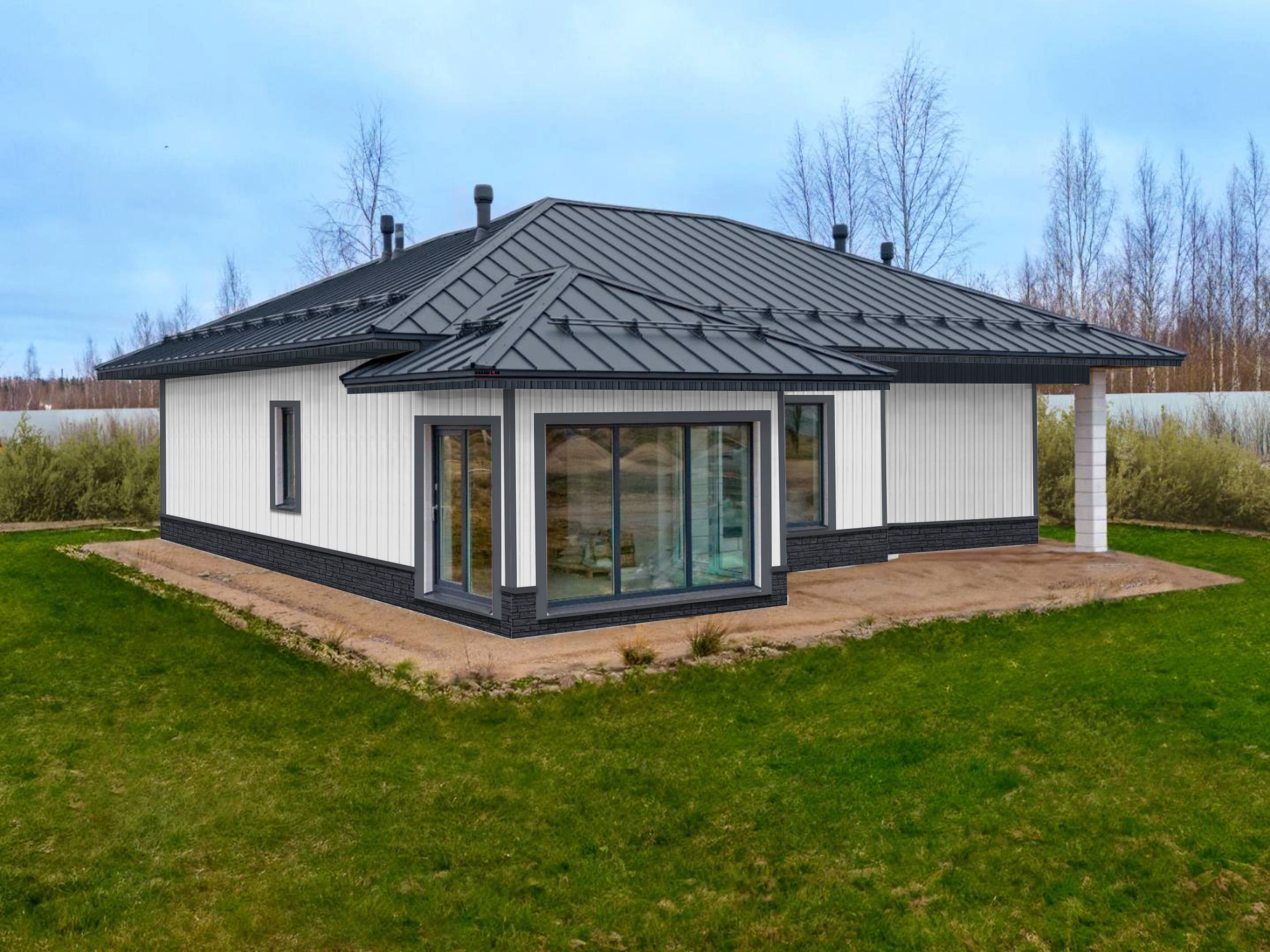 Сайдинг Вертикальный Grand Line Standart белый (3,0м)