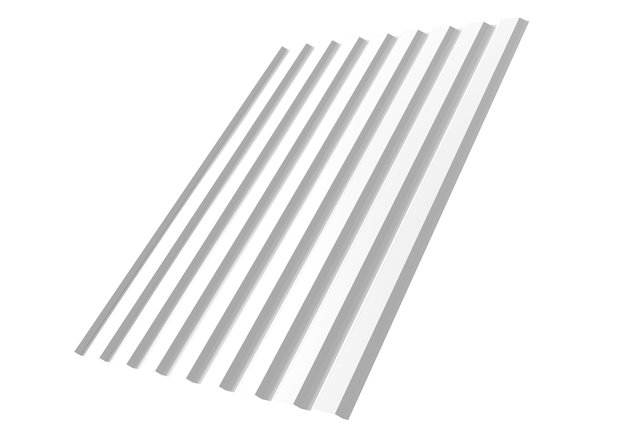 Профнастил С20A Grand Line Дачный PE RAL 9003 сигнальный белый