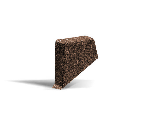 Заглушка планки торцевой левая для композитной черепицы Metrotile айрон-барк