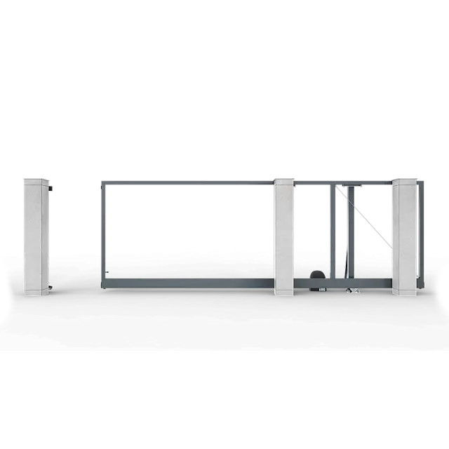 Автоматические откатные ворота серии Prestige 4000х2000 мм цвета серый антрацит