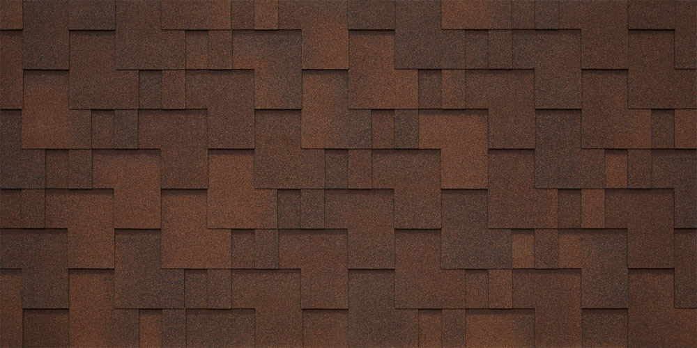 Черепица гибкая Tegola Sanremo pelle 227 (красно-коричневый)