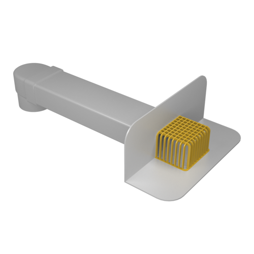 Воронка парапетная ПВХ Termoclip 65х100х550мм с отводом Ø100мм