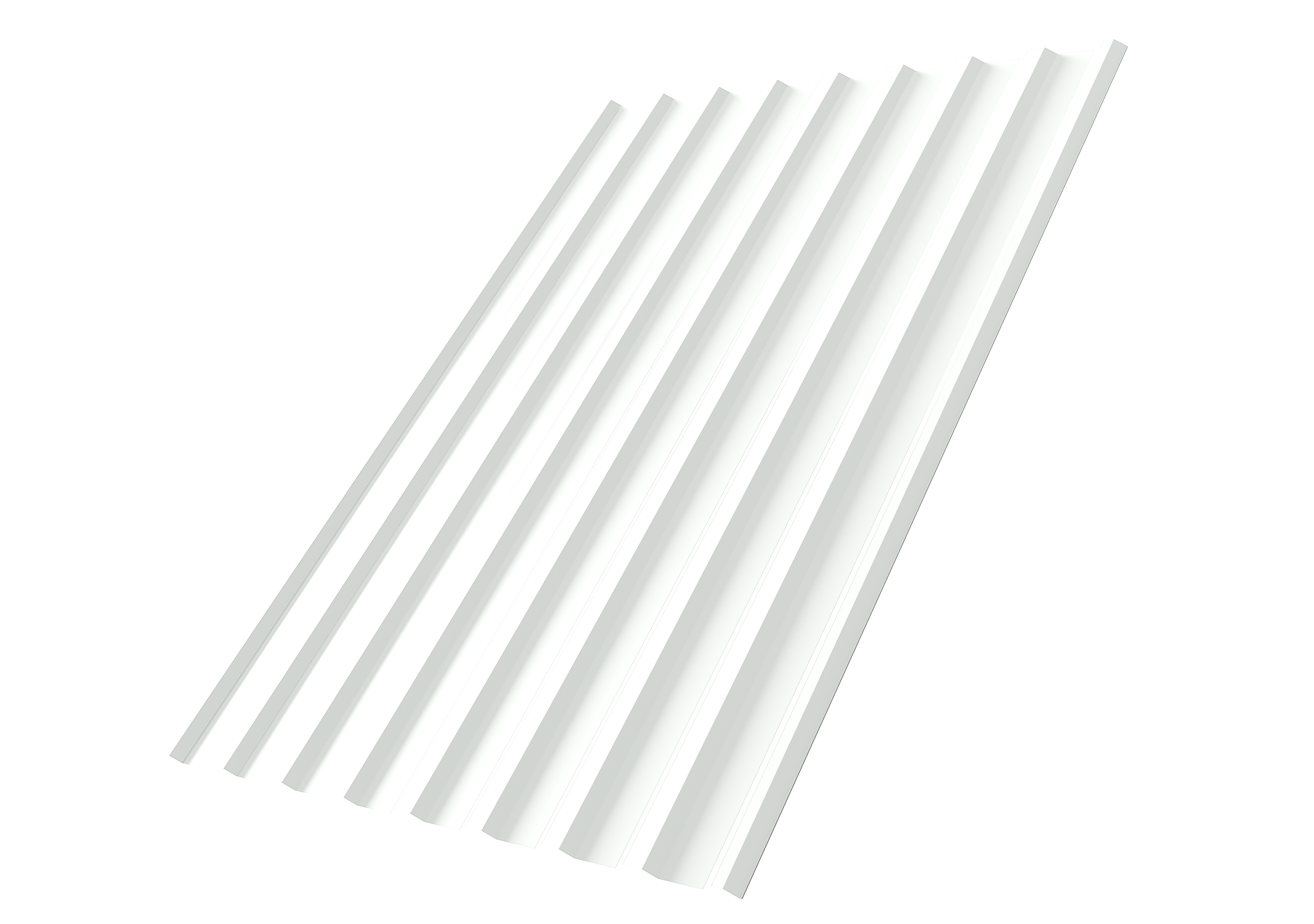 Профнастил С20R Grand Line 0,45 PE-Double RAL 9003 сигнальный белый