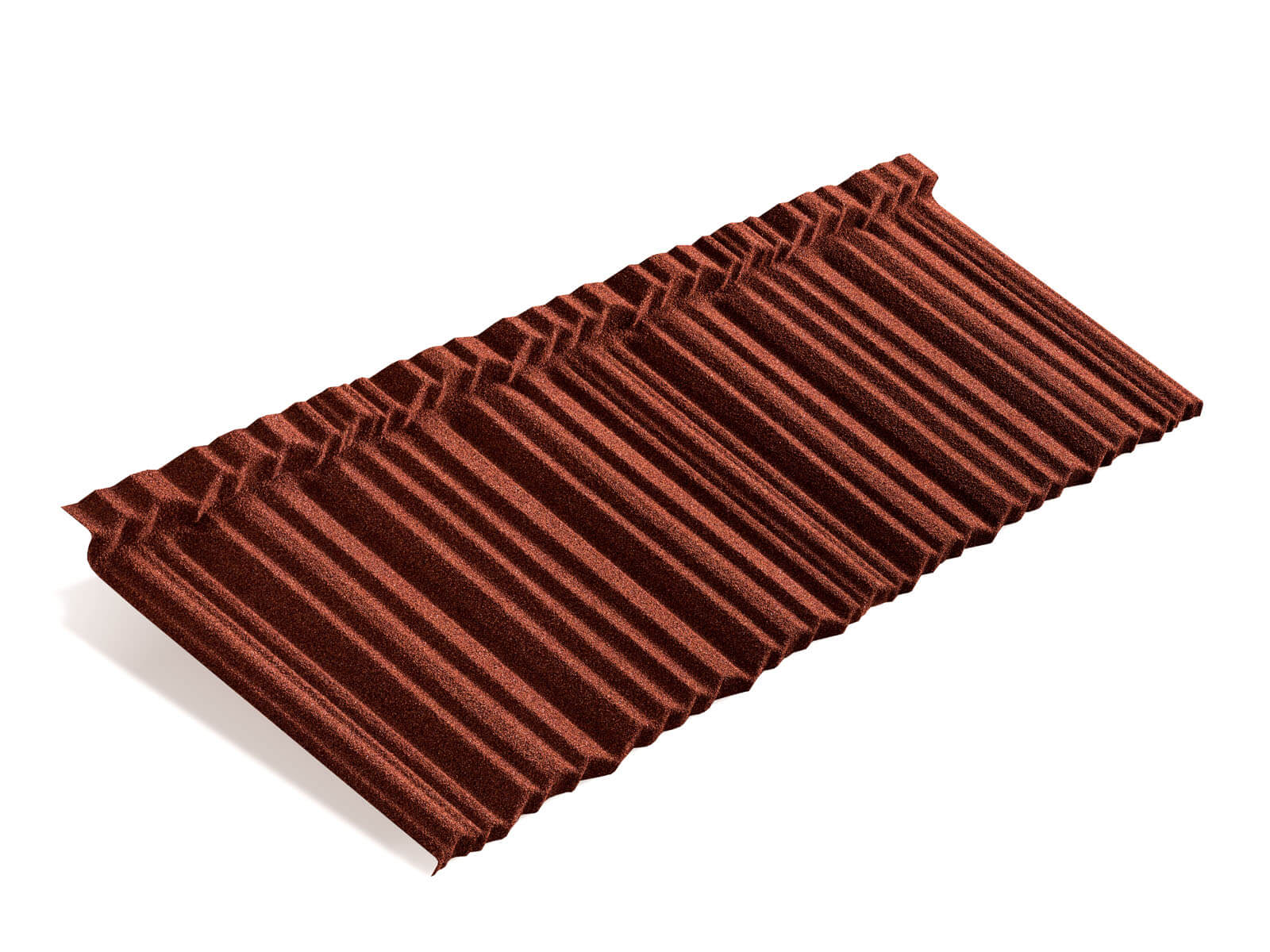 Лист композитной черепицы Metrotile MetroShake 2 красный