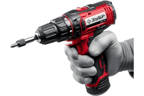 Дрель-шуруповерт аккумуляторная Зубр 12В, 2х2Ач, в кейсе (ДШЛ-125-22)