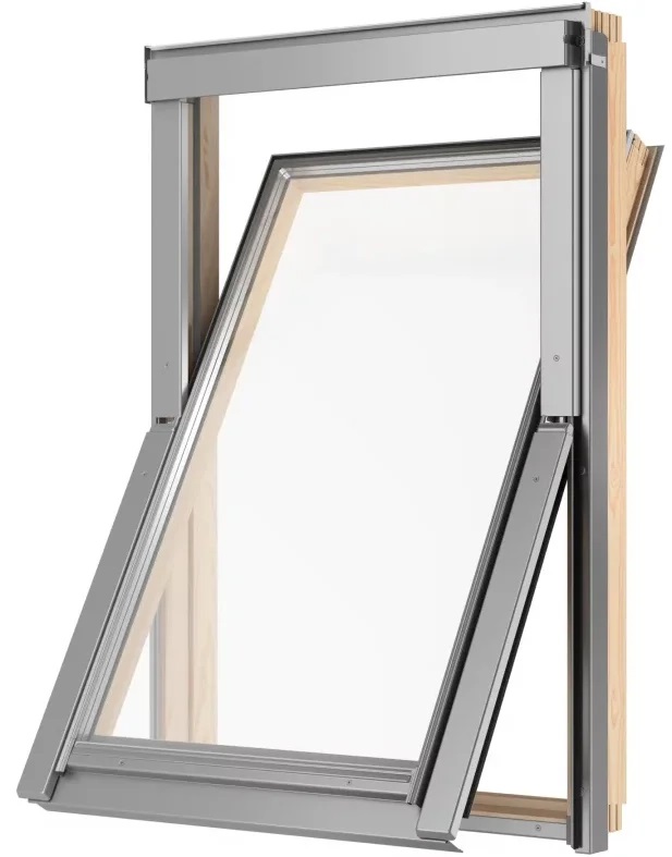 Окно мансардное RoofLITE+ AAY B1500 78х118 (двухкамерное, 12см, ручка снизу)