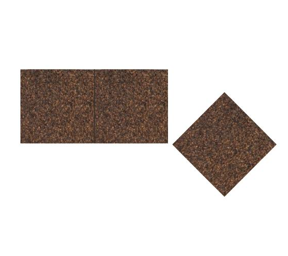 Коньково-карнизная черепица Tegola Start-hip&ridge brown mix 332