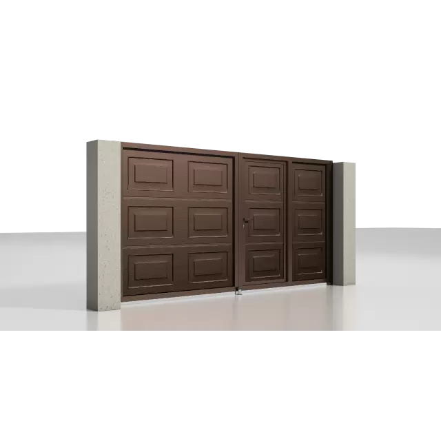 Распашные ворота серии Prestige со встроенной калиткой 4000x2000 мм