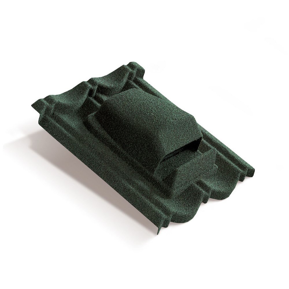 Вентилятор кровельный для композитной черепицы Metrotile RV75 MetroBond темно-зеленый