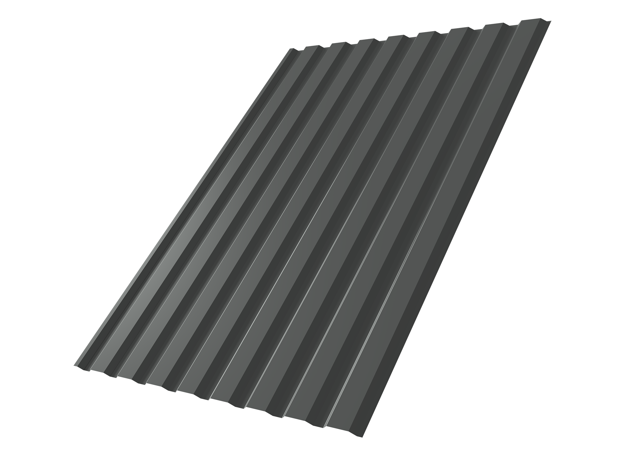 Профнастил С20A Grand Line 0,5 Satin Matt TX RAL 7016 антрацитово-серый