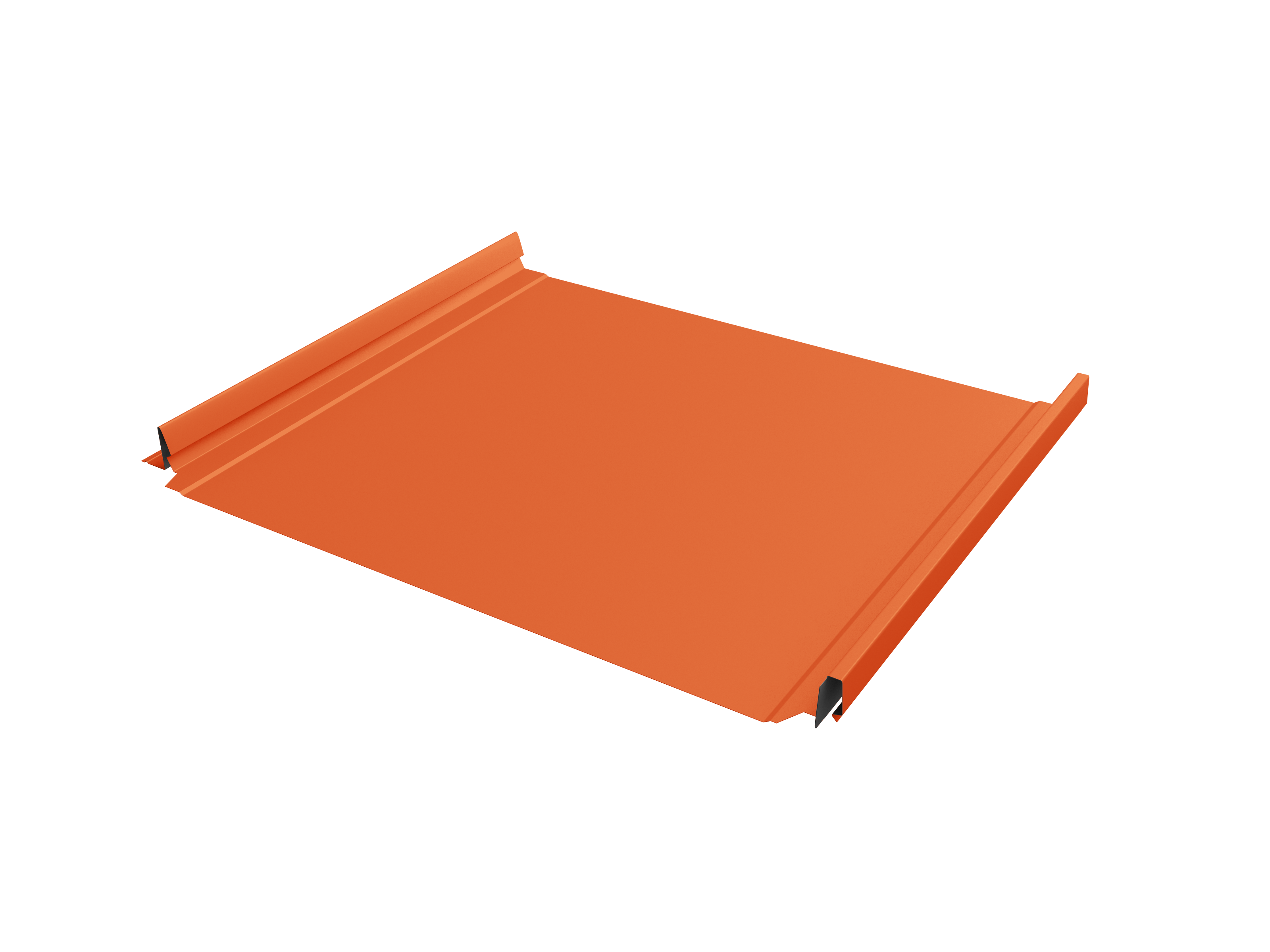 Кликфальц Pro Grand Line 0,45 PE с пленкой на замках RAL 2004 оранжевый