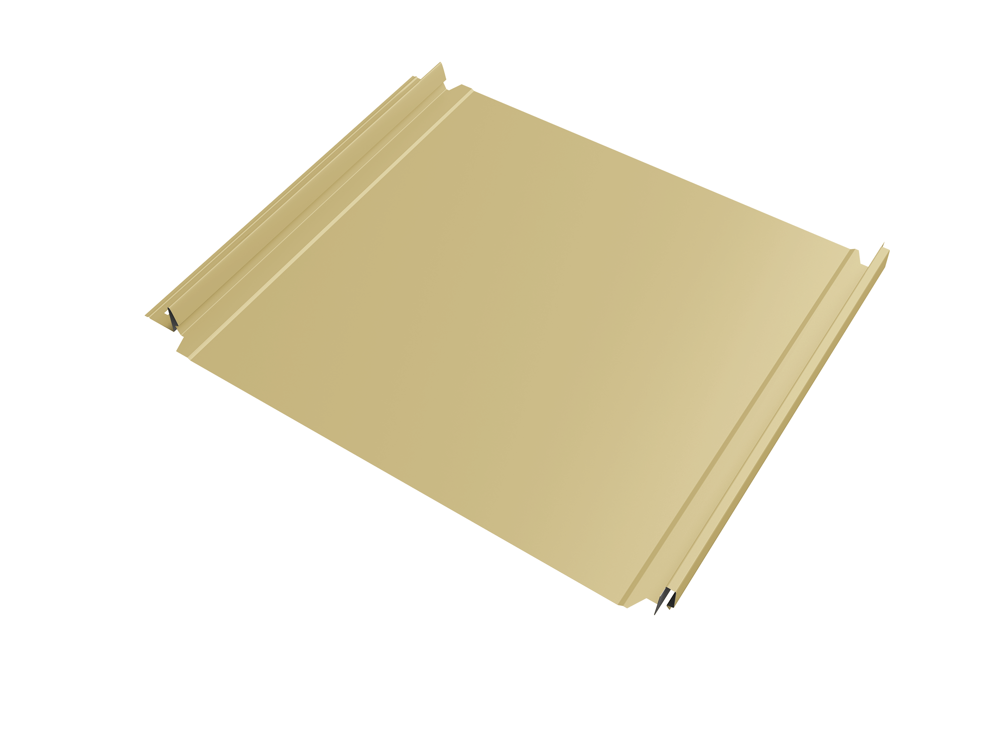 Кликфальц Double Pro Grand Line 0,45 PE с пленкой на замках RAL 1014 слоновая кость