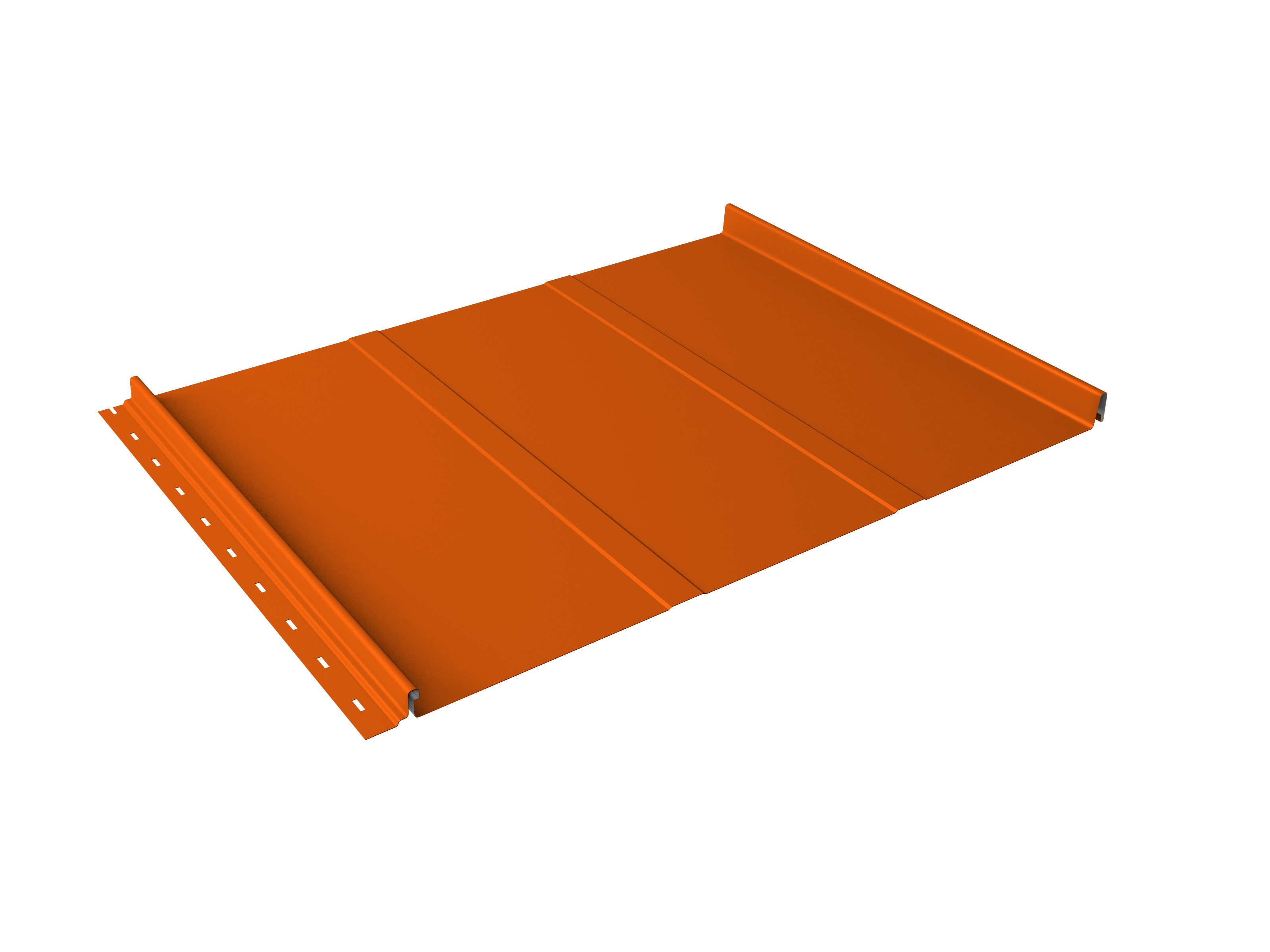 Кликфальц Line Grand Line 0,45 PE с пленкой на замках RAL 2004 оранжевый