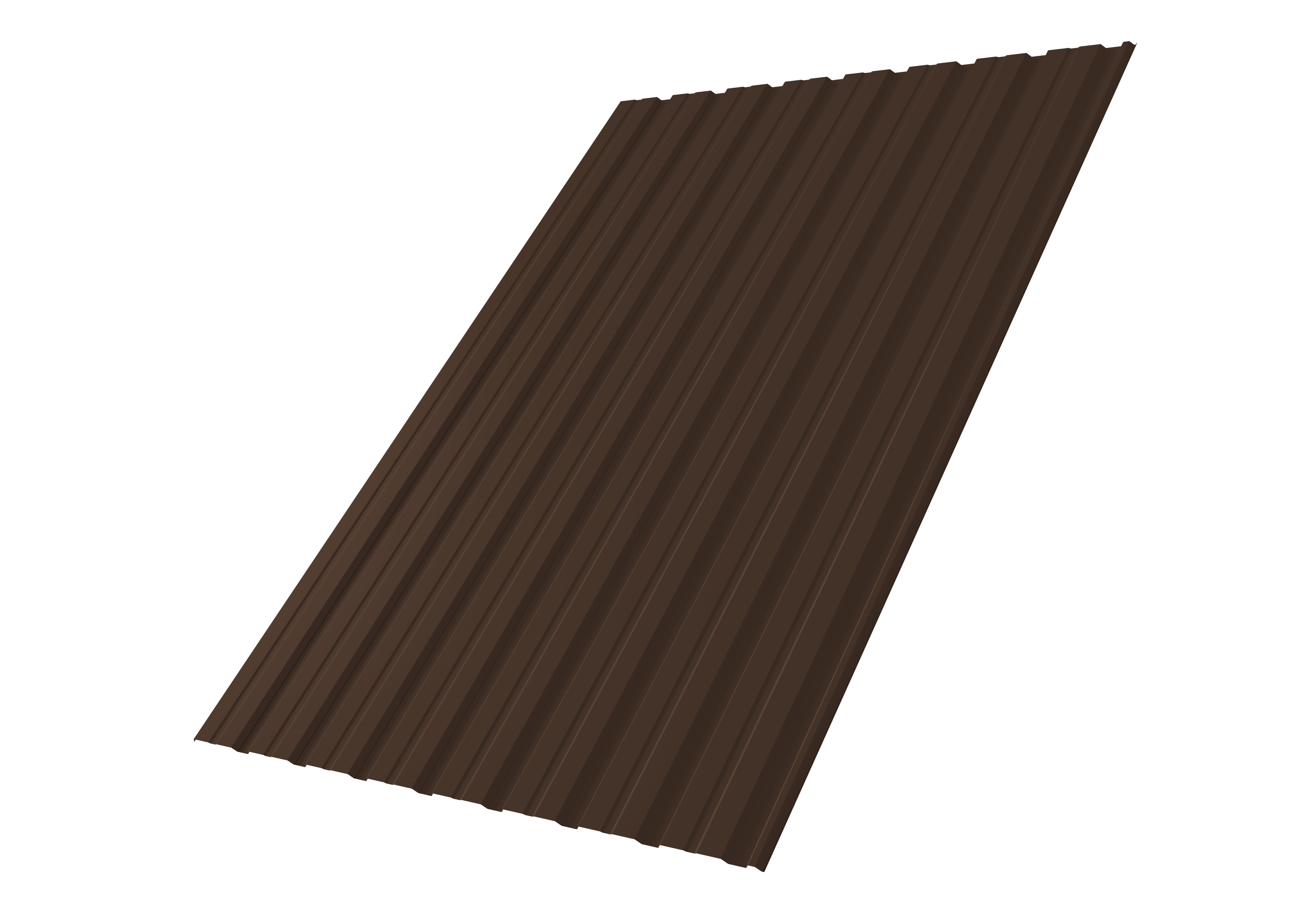 Профнастил С10R Grand Line 0,45 PE-Double RAL 8017 шоколад