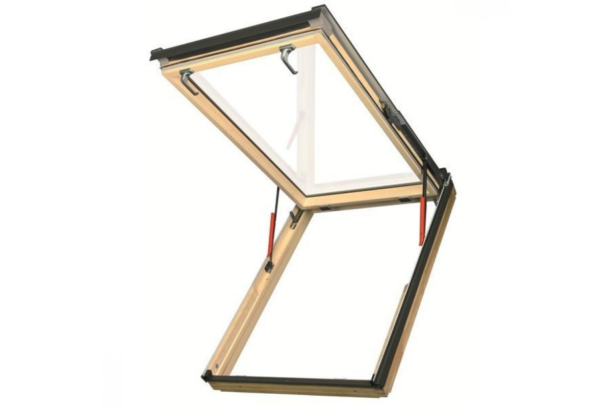 Окно мансардное FAKRO FEP U3 114х140 (однокамерное, эвакуационное, подвесное)