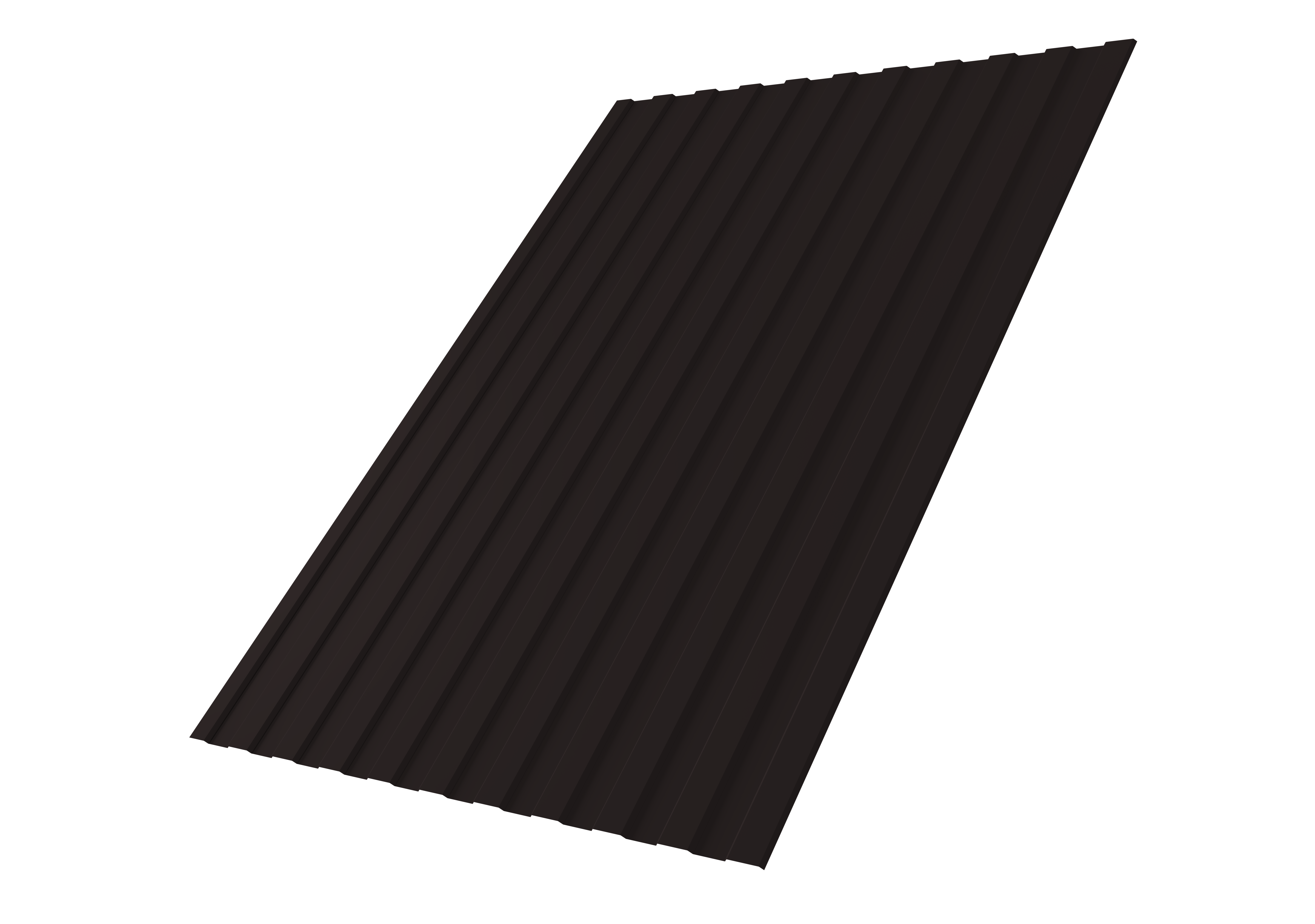 Профнастил С8A v01 Grand Line 0,5 Satin Matt TX RAL 9005 черный