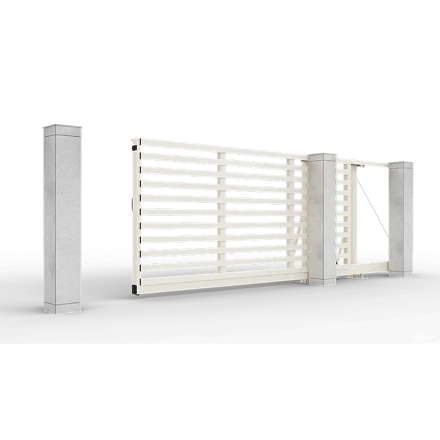 Автоматические откатные ворота Prestige 4 на 2 метра с приводом RTO-500 цвета RAL 1015