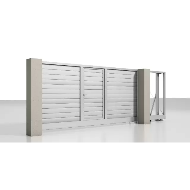 Откатные ворота Prestige 3 на 2 м с калиткой