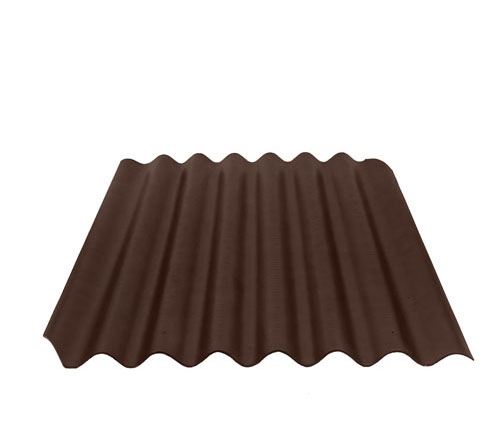 Черепица фиброцементная Профи Тисма 40/150-8-1740х1130х5,8 коричневый