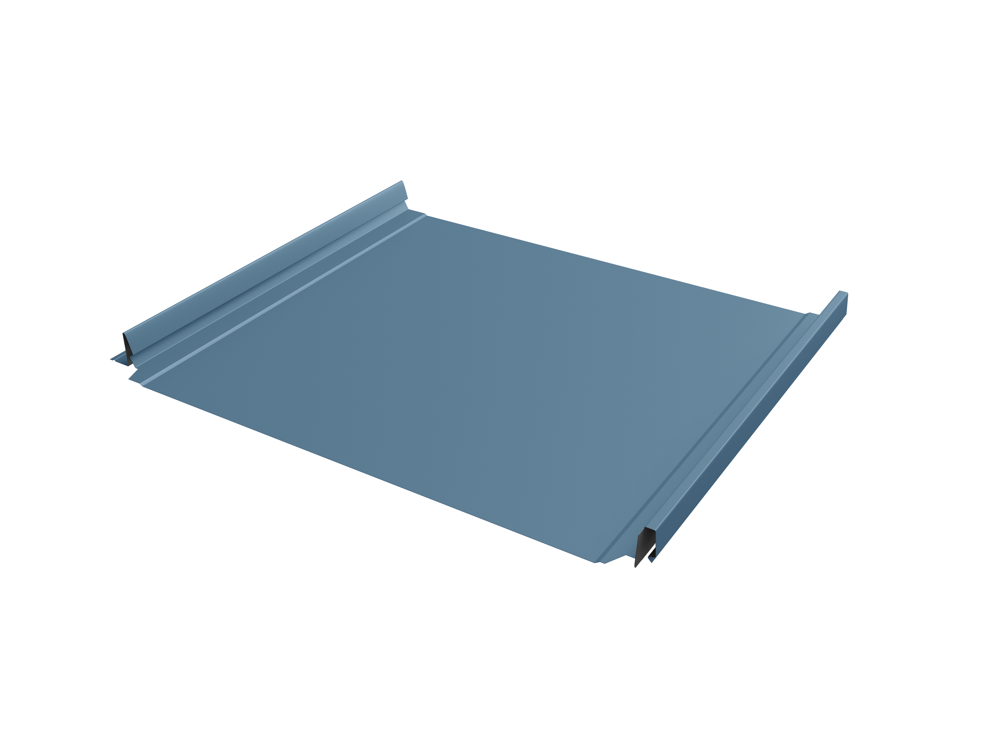 Кликфальц Pro Grand Line 0,45 Drap TX с пленкой на замках RAL 5024 пастельно-синий