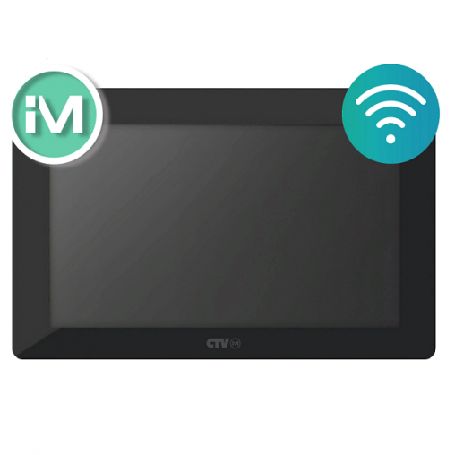 Монитор видеодомофона CTV-iM Cloud 7 черный/белый сенсорный