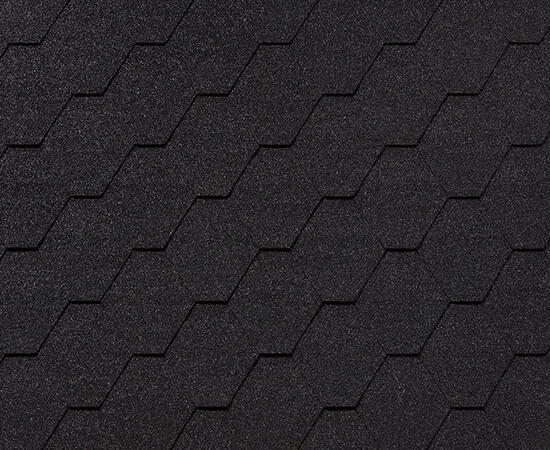 Черепица гибкая RoofShield Фемили Эко Лайт Стандарт графитно-черный