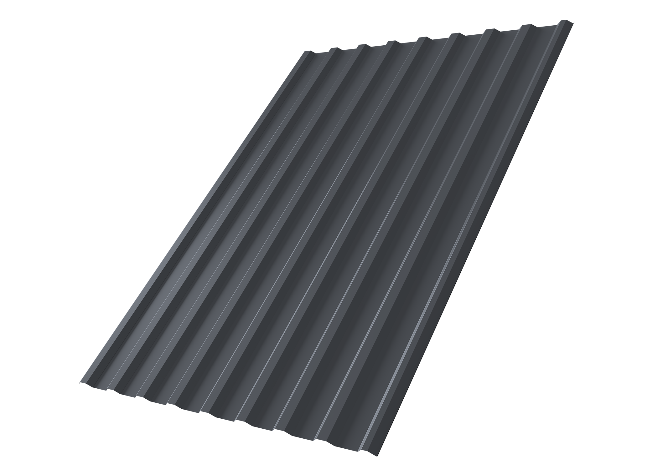 Профнастил С20R Grand Line 0,5 PE lite RAL 7024 мокрый асфальт