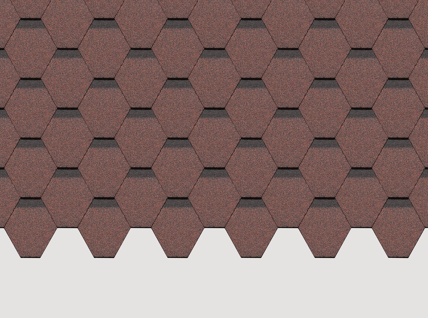 Черепица гибкая Docke Pie Standart Сота красный