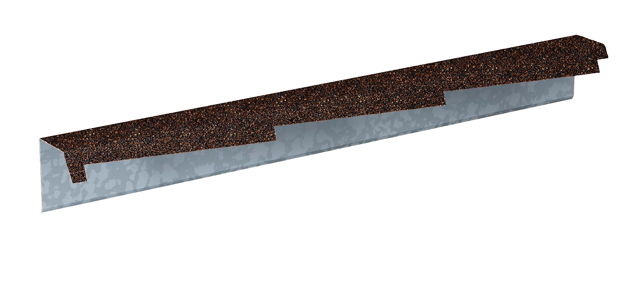 Планка фронтонная резная левая Gerard 1,2м (сталь), цвет 121