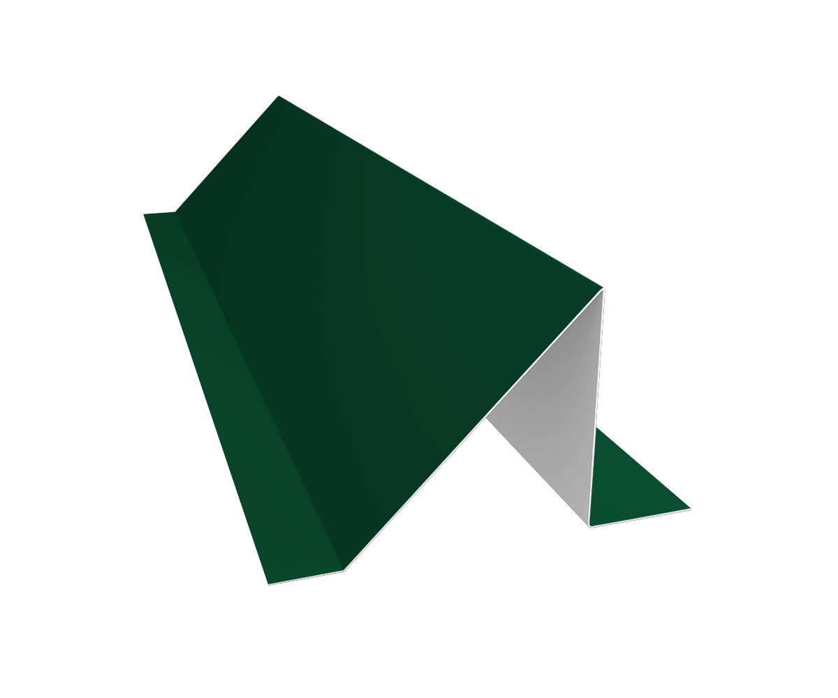 Планка снегозадержания малая 0,45 PE с пленкой RAL 6005 зеленый мох (3м)