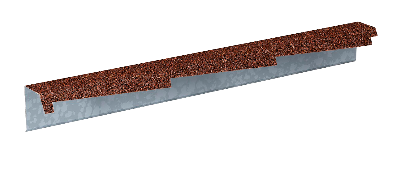 Планка фронтонная резная левая Gerard 1,2м (сталь), цвет 161