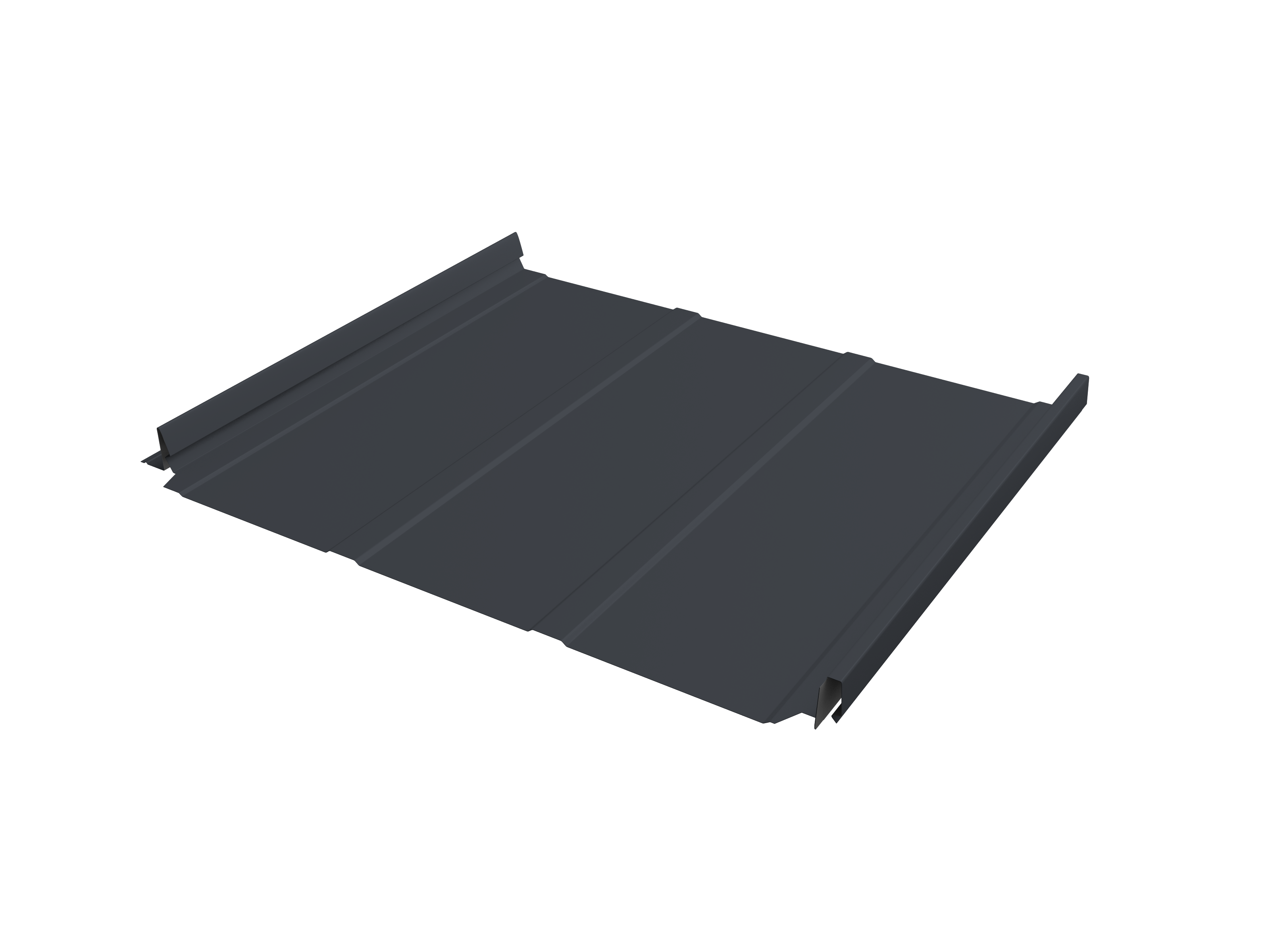 Кликфальц Pro Line Grand Line 0,45 Drap с пленкой на замках RAL 7024 мокрый асфальт