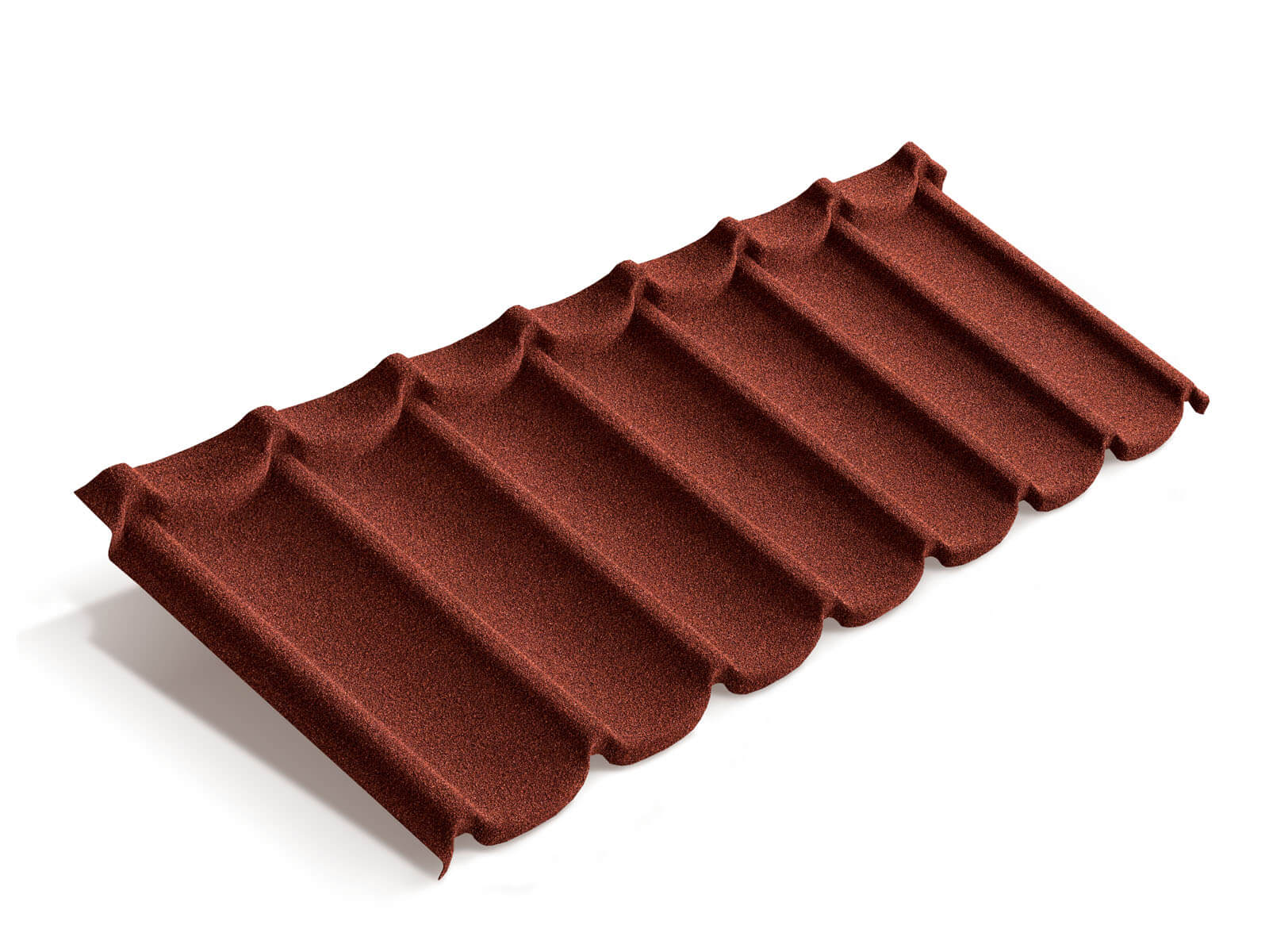 Лист композитной черепицы Metrotile Mistral красный