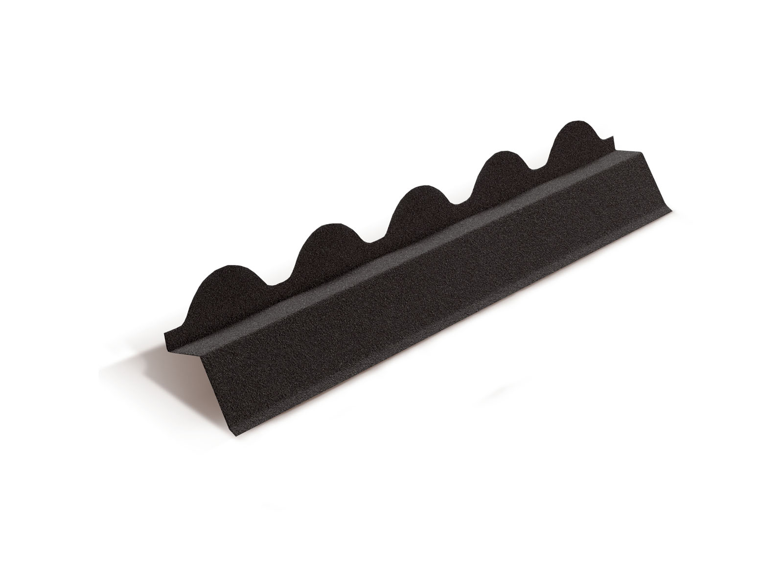 Планка карнизная для композитной черепицы Metrotile Romana черный (1,1м)