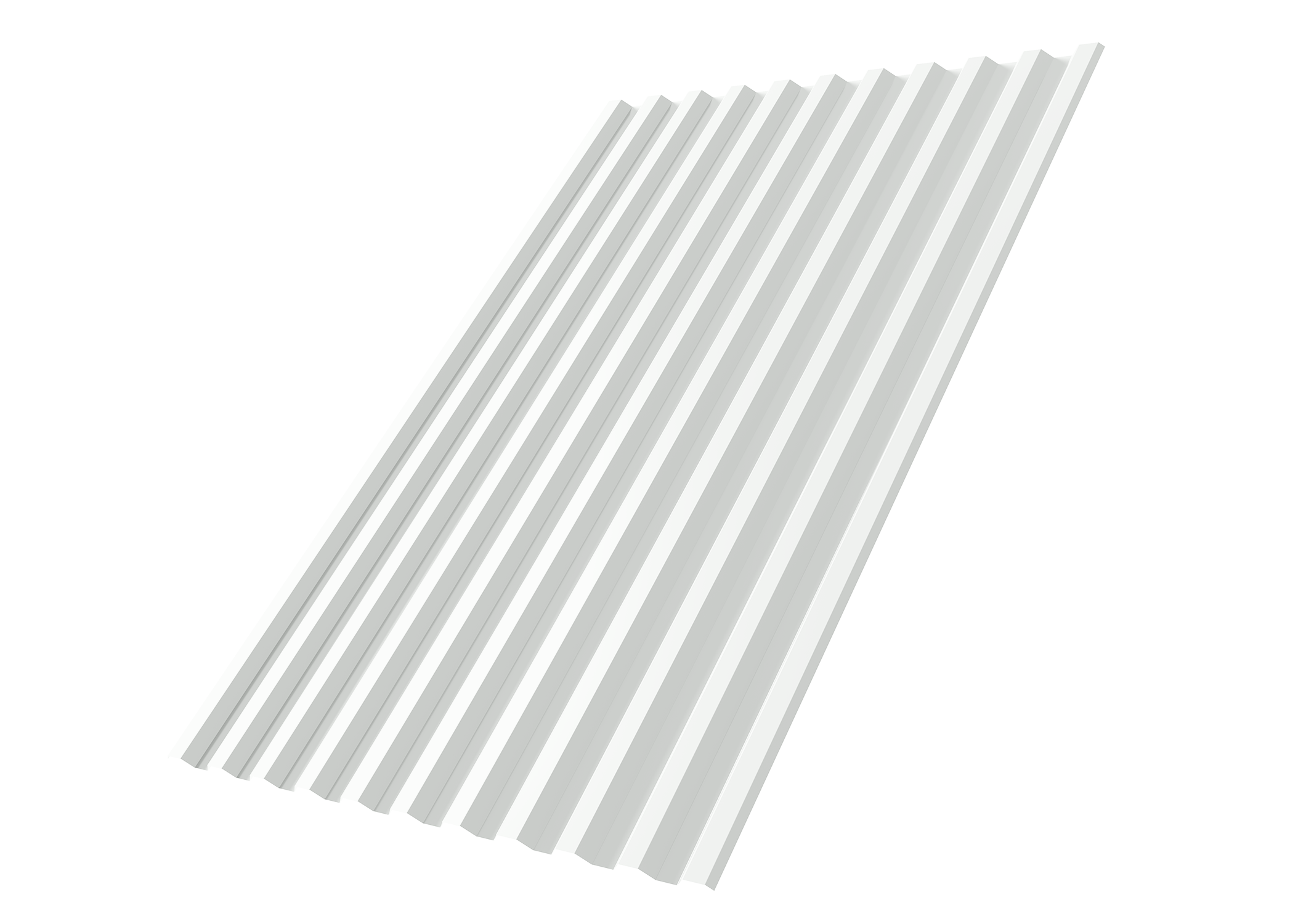 Профнастил С21R Grand Line 0,5 Satin с пленкой RAL 9003 сигнальный белый