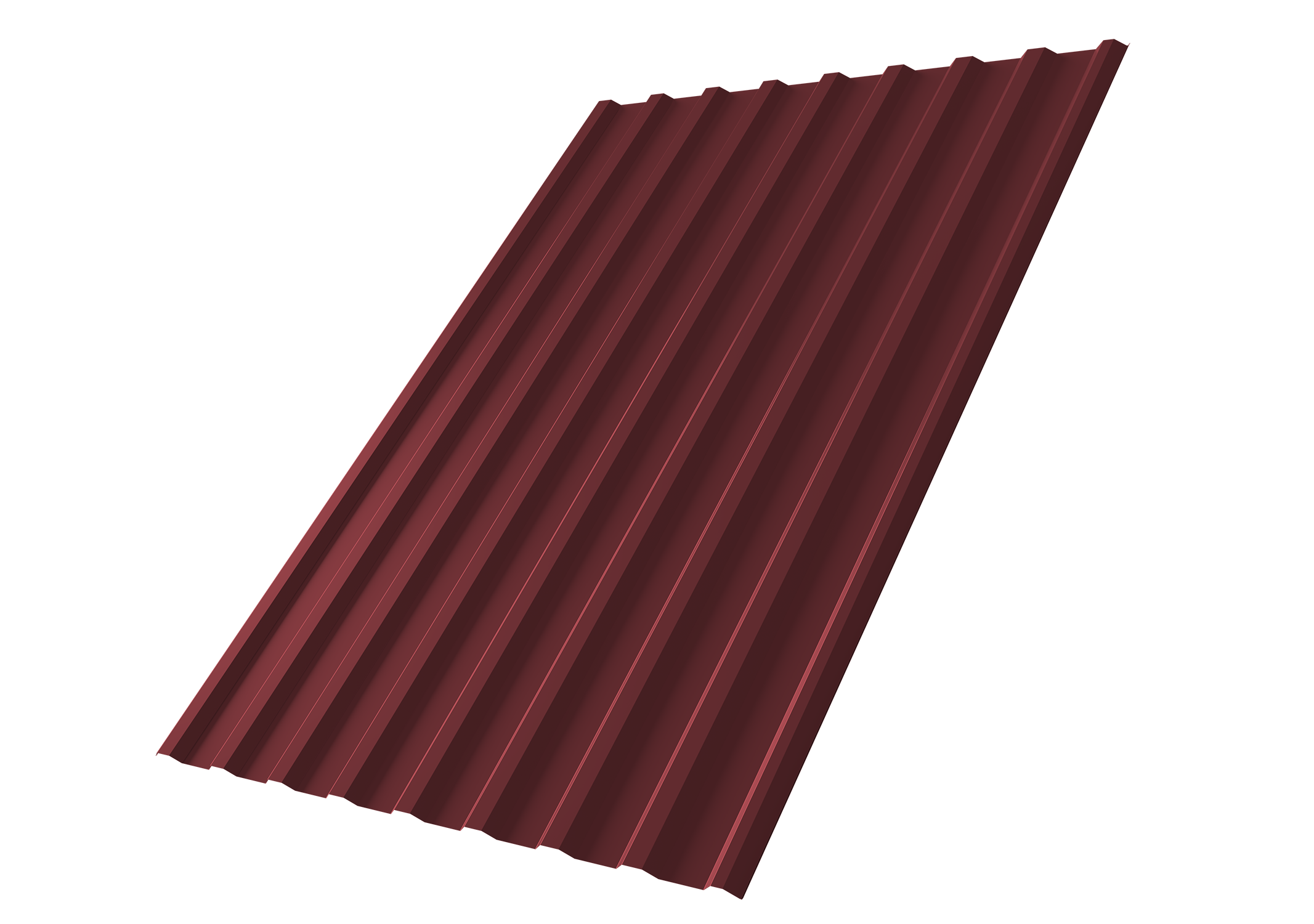 Профнастил С20R Grand Line 0,5 Satin RAL 3005 красное вино
