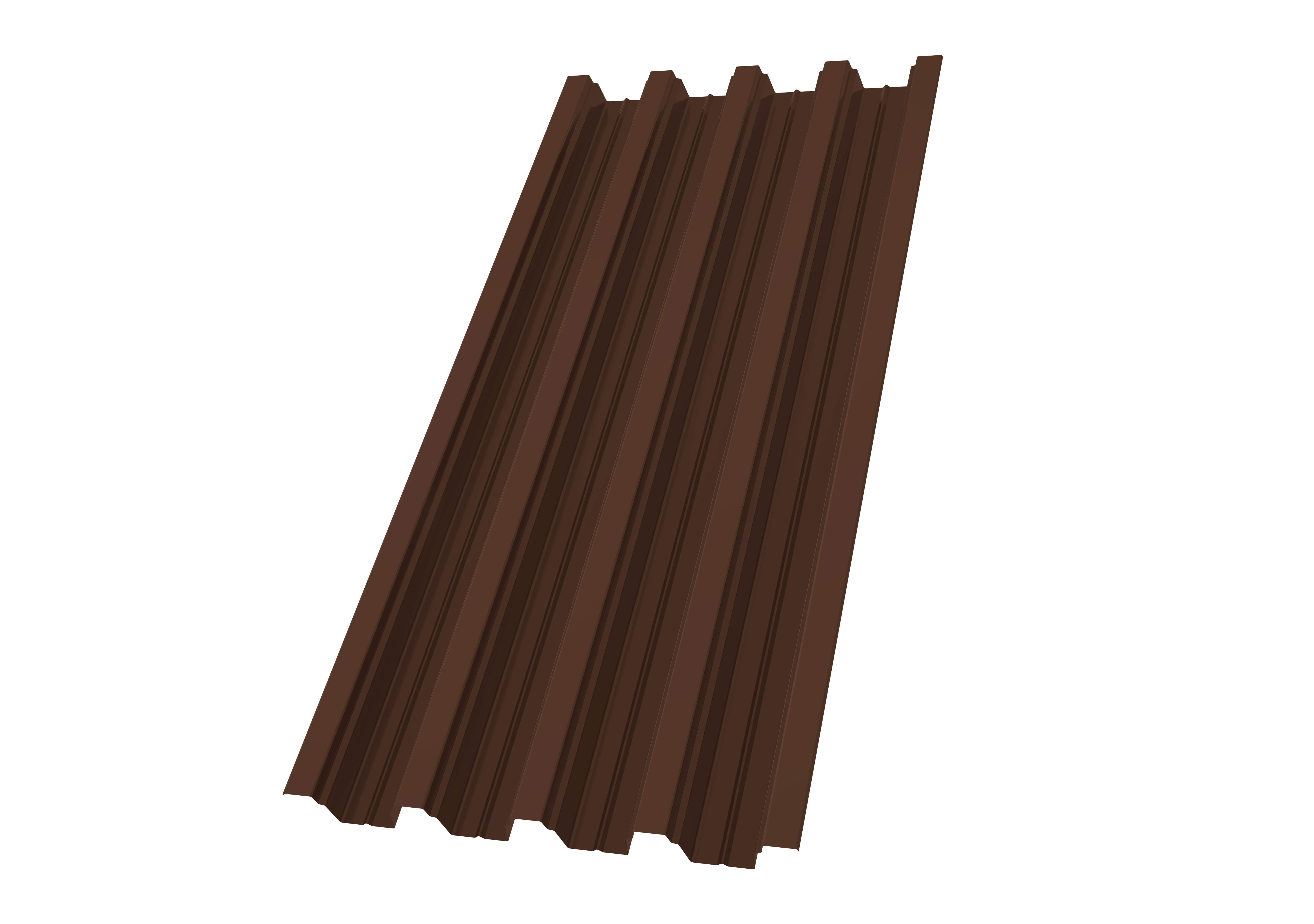 Профнастил Н75R Grand Line 0,5 PE lite RAL 8017 шоколад