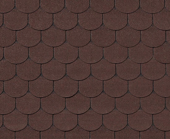 Черепица гибкая RoofShield Фемили Лайт Готик коричневый с оттенением