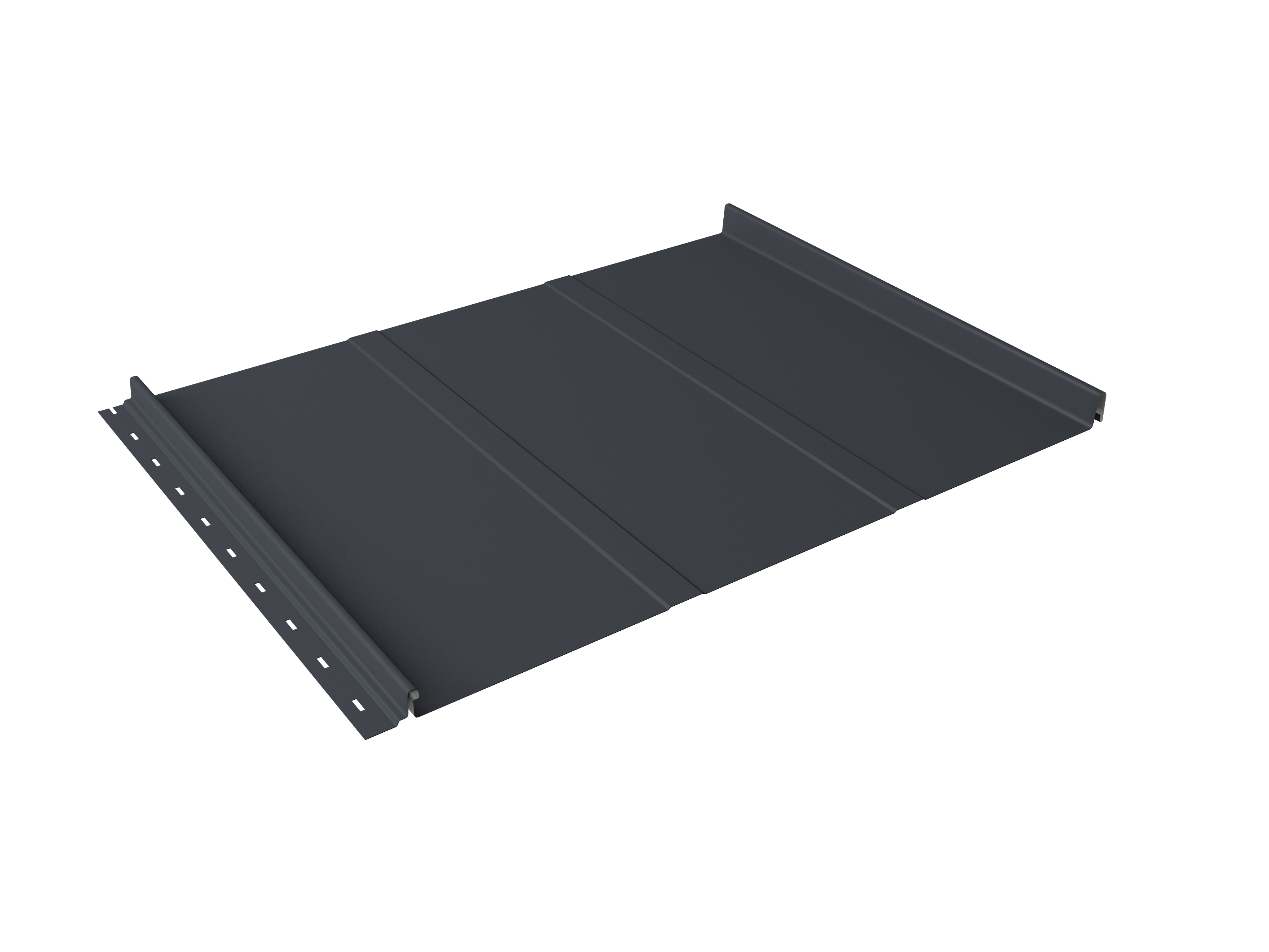 Кликфальц Line Grand Line 0,7 PE с пленкой на замках RAL 7024 мокрый асфальт