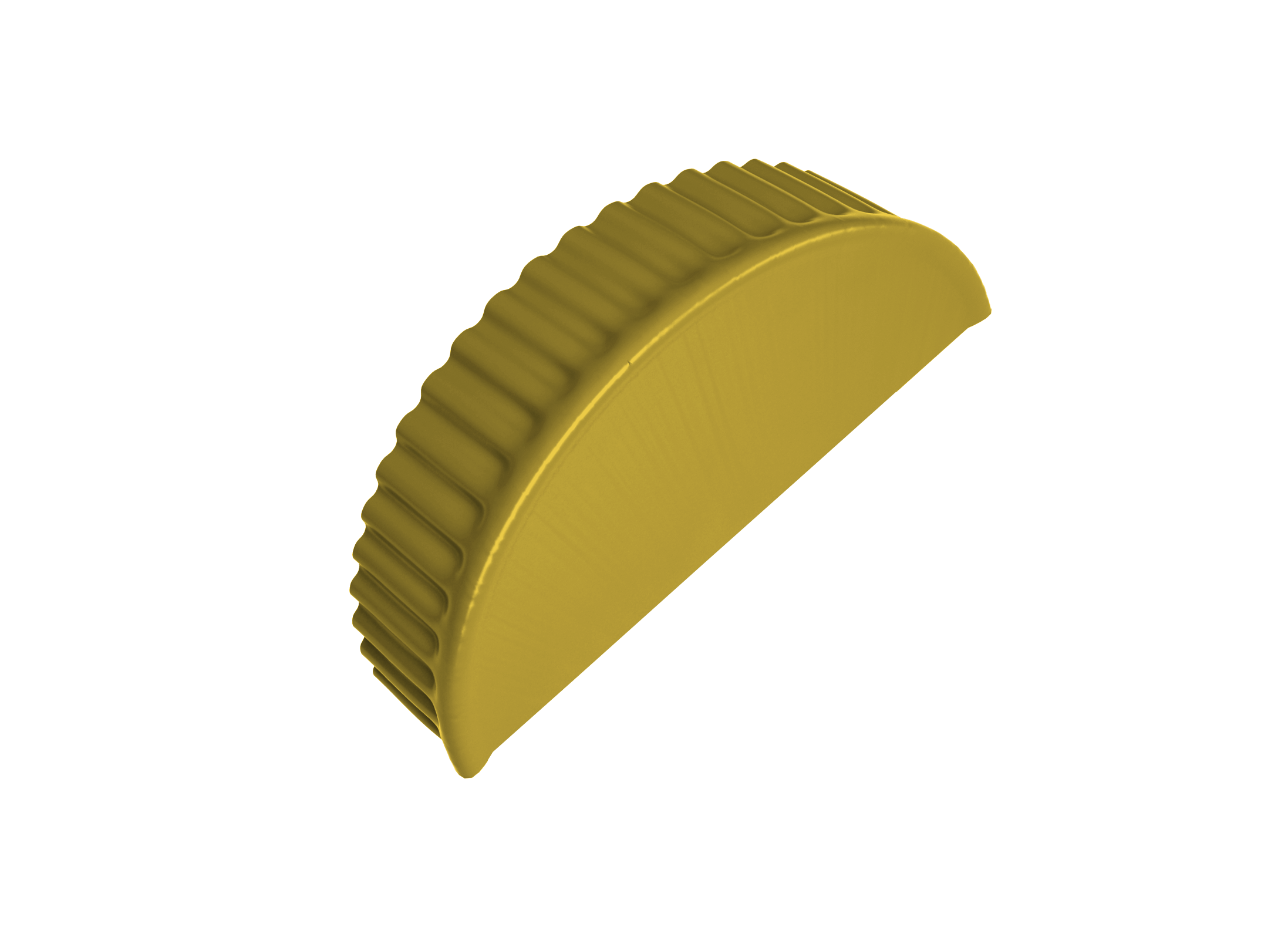 Заглушка малая торцевая 0,45 PE RAL 1018 цинково-желтый